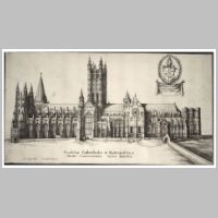 Canterbura Cathedral Wenceslaus Hollar - Artwork from University of Toronto Wenceslaus Hollar Digital Collection (Wikipedia).jpg
