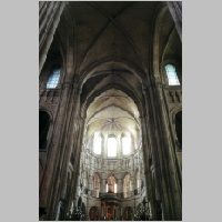 Noyon, Kathedrale, Chor und Vierung, Blick nach O, Foto Heinz Theuerkauf.jpg