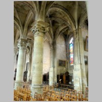 Cathédrale Saint-Maclou de Pontoise, photo Pierre Poschadel, Wikipedia, Double bas-côté nord.jpg