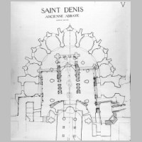 Saint-Denis, Plan V de la crypte au 12e siecle avant Suger.jpg